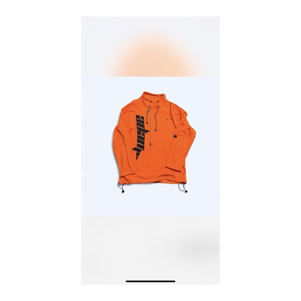 Orange and black Apex 1/4 zip sweatshirt